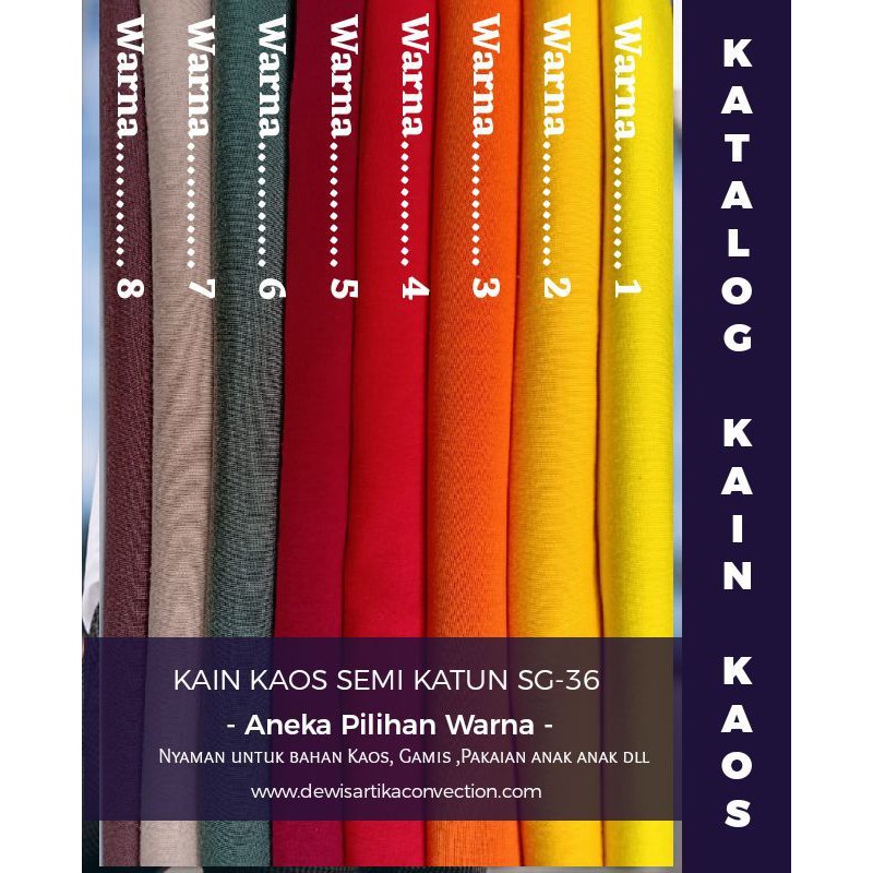 jual kain semi katun S30 / bahan gamis persetengah meter