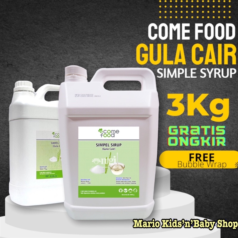 

Come Food Simple Syrup Tang Mi (Gula Tebu Cair) Import Taiwan 3 Kg