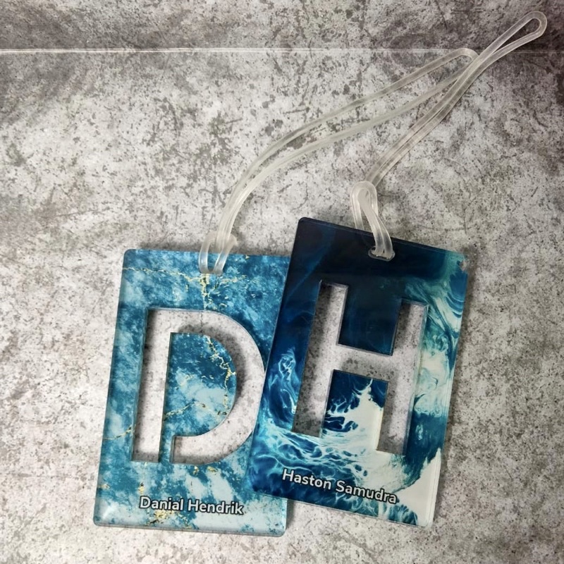 

Bagtag Acrylic Marble Series Bag Tag Akrilik 5mm