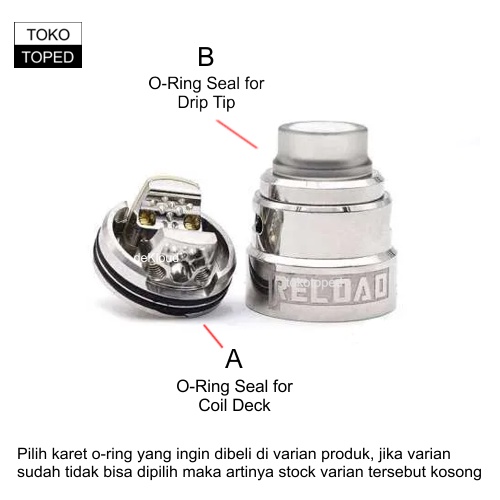 O-Ring Seal for RELOAD S RDA | karet oring silikon sil relod