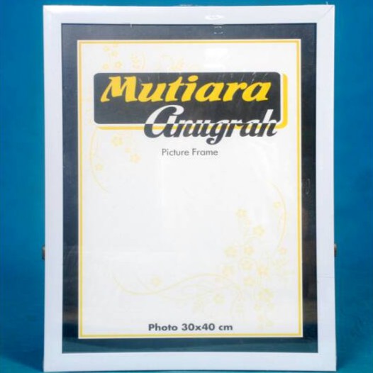 Frame 12R Putih Polos PACKING AMAN
