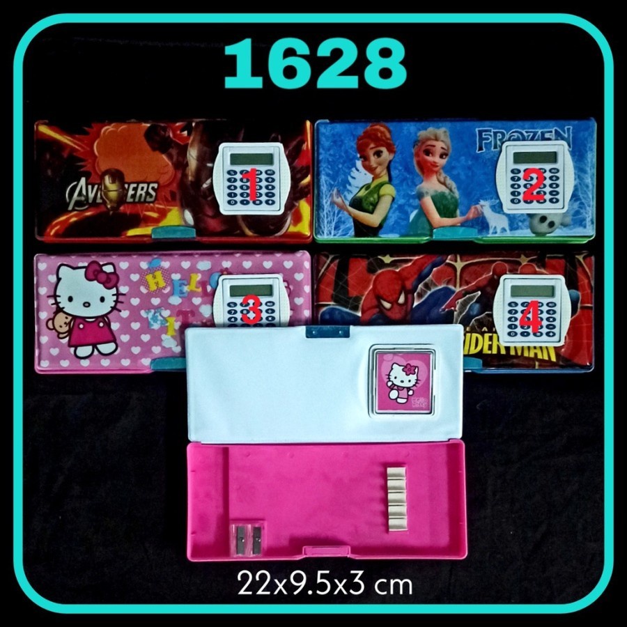 

SJS Kotak Pensil Magnet+Kalkulator/Tempat Pensil/Pencil Case/Mainan
