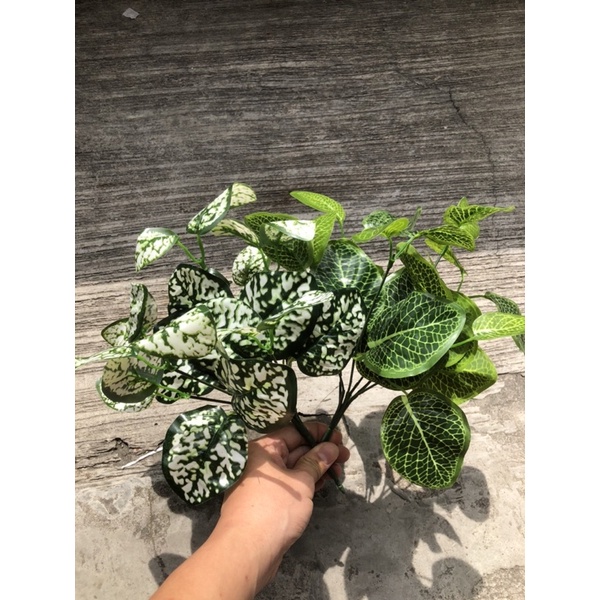 Daun Keladi Hias Daun Kering Dekorasi Artificial Plastik