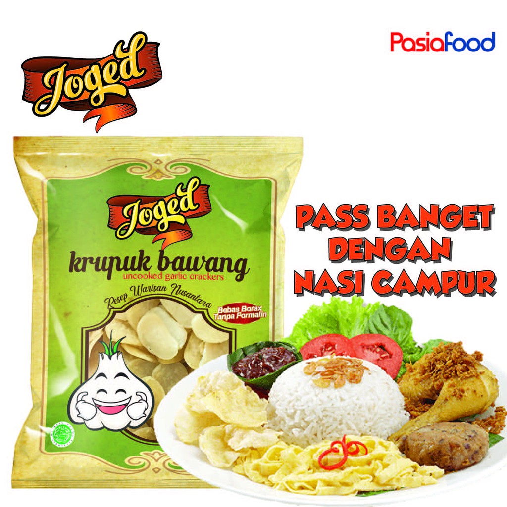 Pasiafood Krupuk Joged Kerupuk Bawang Siap Goreng (1 Pc)