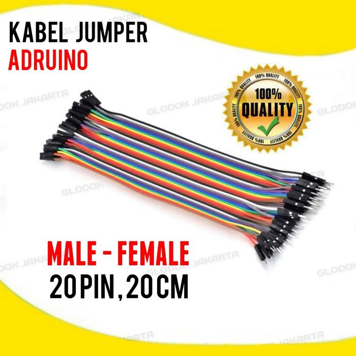 Kabel Jumper Male Female 20Pin 20cm Arduino