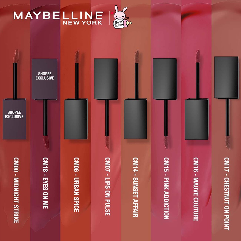 ❤ BELIA ❤ MAYBELLINE Cushion Mattes Lip Cream | Lip Matte | Lipstick | Matte Finish | Waterproof |  Lipstick Soft Velvet Finish Lembut &amp; Ringan BPOM