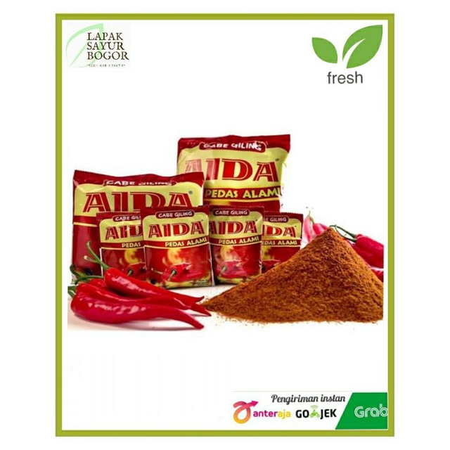 

cabe bubuk aida 250gram asli