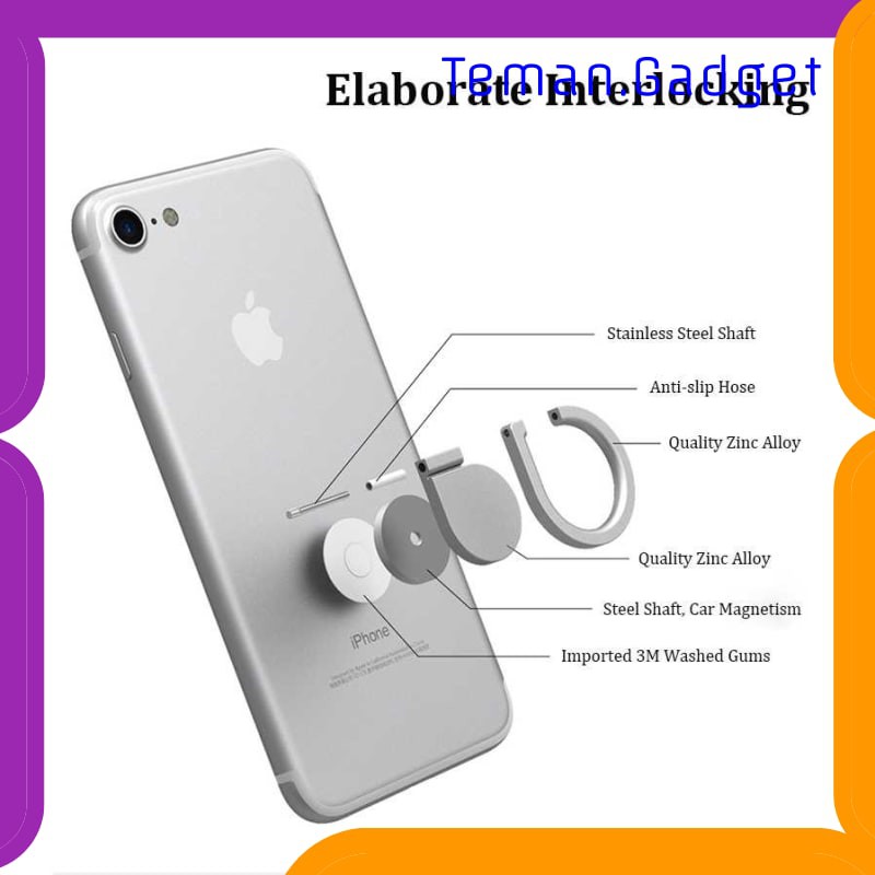 TG-BD026 METAL IRING SMARTPHONE HOLDER DESAIN TEAR DROP