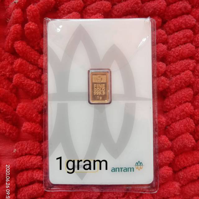 Antam 1gram adalah emas murni dengan kadar 24karat (99,99%)