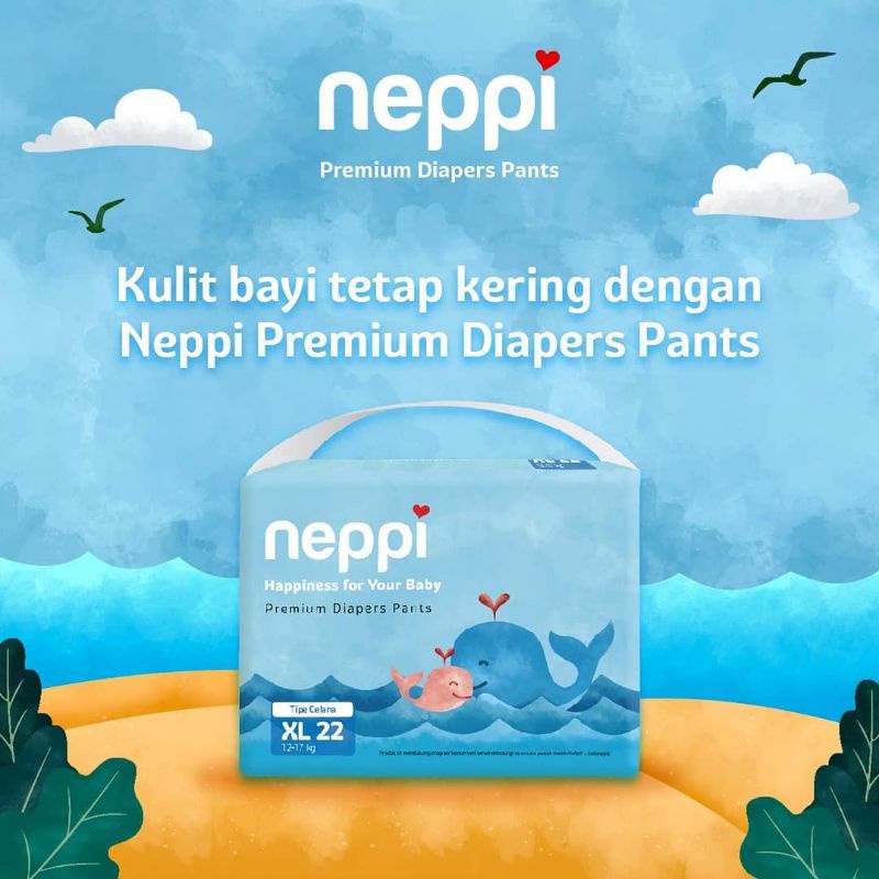 NEPPI BABY DIAPERS PANTS XL22