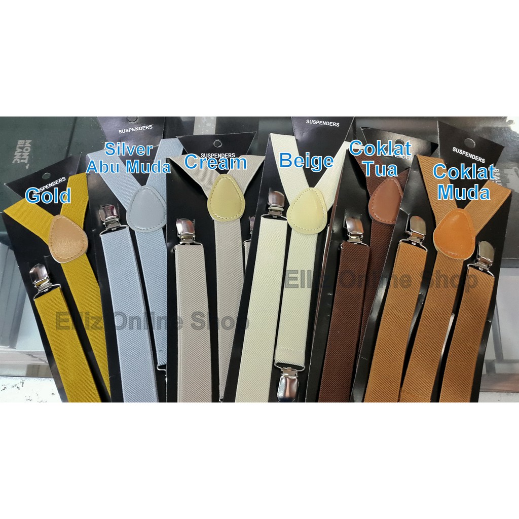 Suspender/Bretel/Tali Jojon 2,5cm size XL - Untuk Remaja dan Dewasa - New Color Series