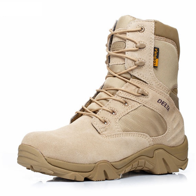 Delta Force Sepatu Boots Kulit Import Dessert 516 Tinggi 8 Inch