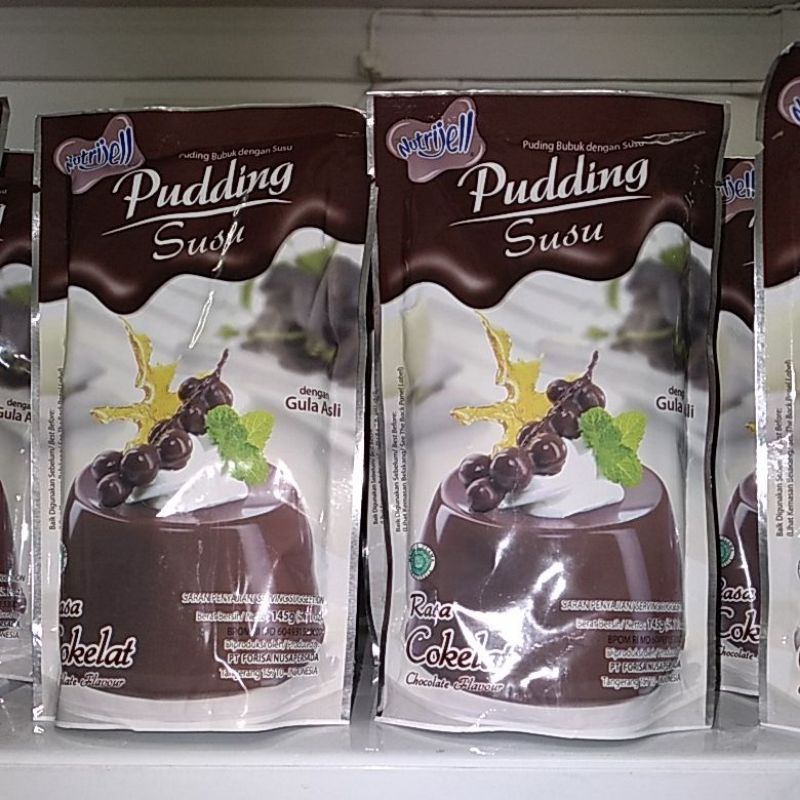 

Nutrijell Puding Instan Susu Rasa Coklat Pouch 145 g