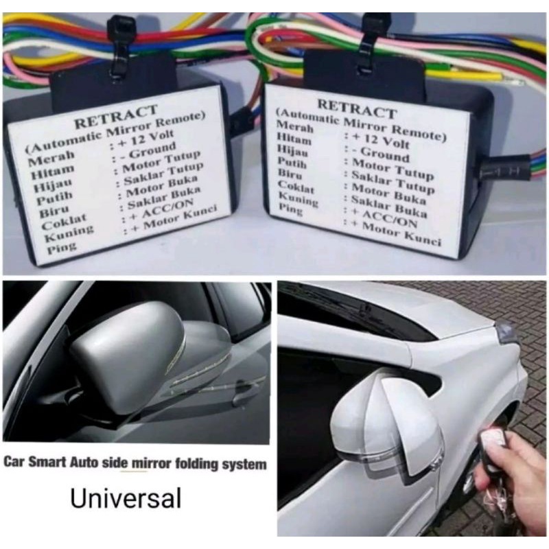 Retrack buka-tutup spion mobil otomatis universal