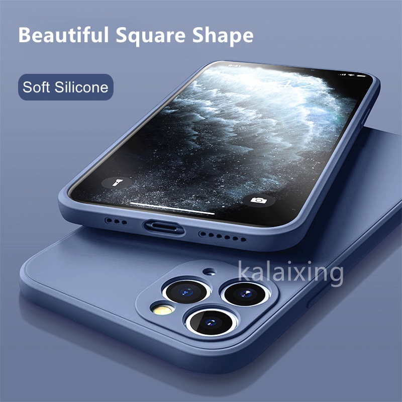 i12 Appearance Case for iPhone 11 / Pro / Max X XR Xs Max Silicone Straight Edge Camera Full Coverage