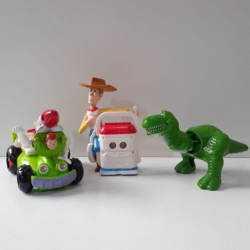 Toy Story Woody Rex Buzz Happy Meal Mcdonalds Mcd