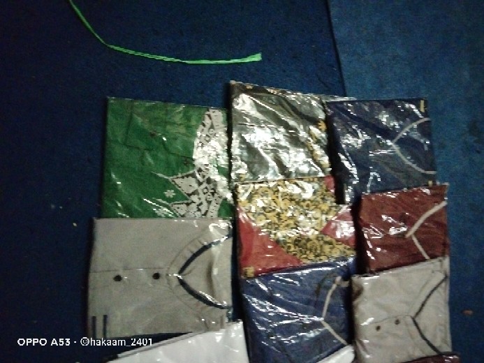 Kemeja  Batik Pria Lengan Panjang Size M L Xl Xxl 3l  Bswart Batik Hrb026 Kenongo Kemeja Batik