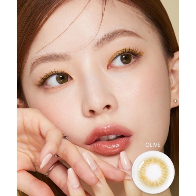 EYEMAZING Softlens - EMILY Olive / Green / Hijau Normal Minus Beda Minus