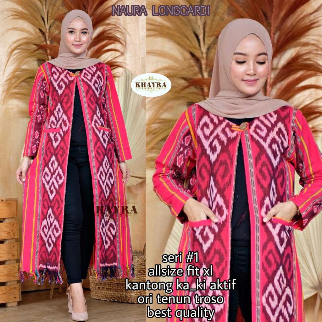 Long Outer Tenun Naura by Batik Khayra