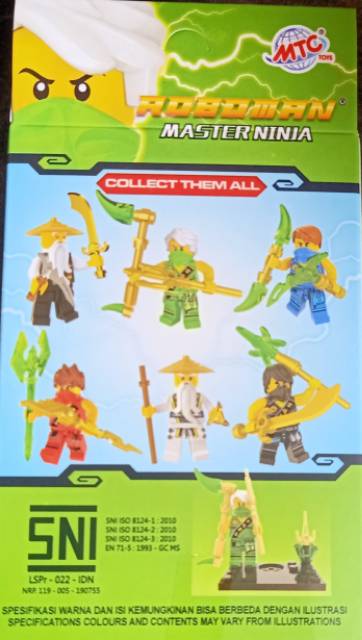 MC319 Legoo box karakter master ninja lego roboman mainan edukasi terlengkap &amp; termurah kevin toys