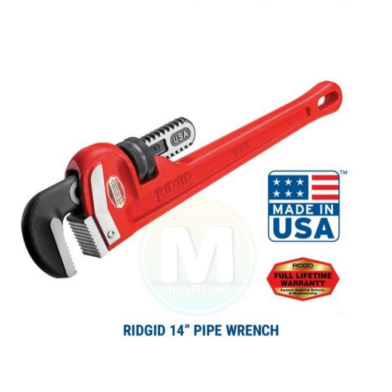 Pipe Wrench Ridgid / Kunci Pipa Ridgid 14" Usa