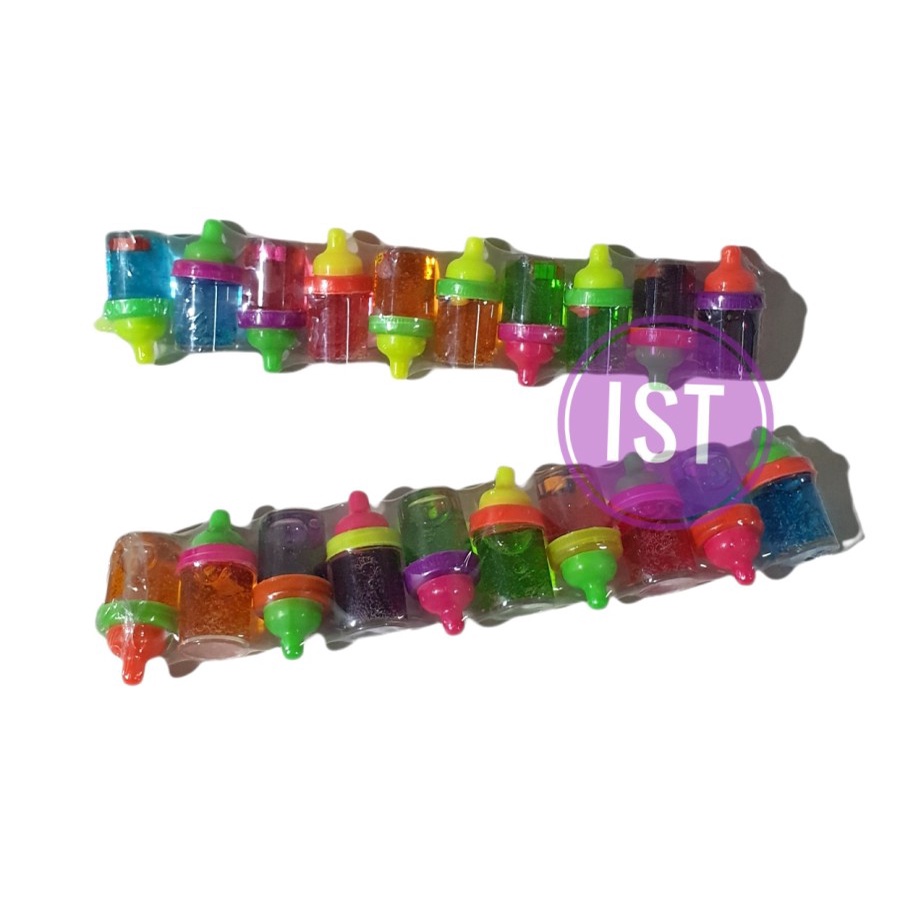 Com Mainan Slime Anak Jelly Isi 10 Bentuk Botol Susu