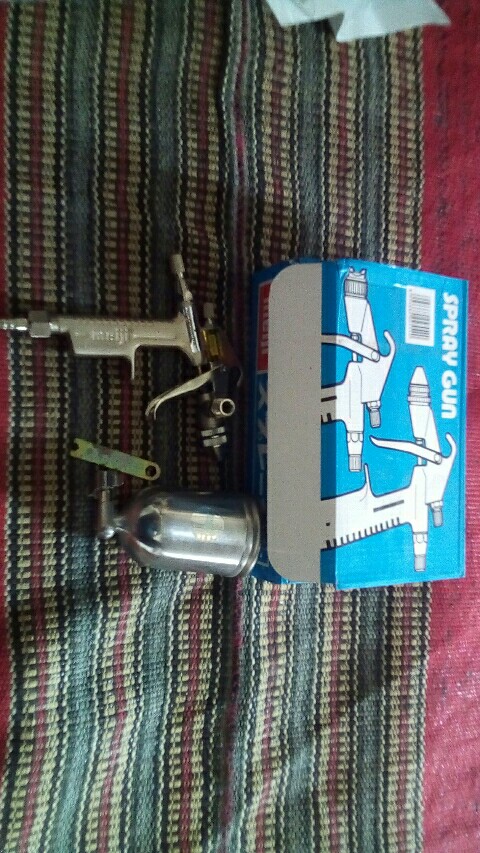 Meiji Spray Gun / Spet R2 Tabung Atas - Silver