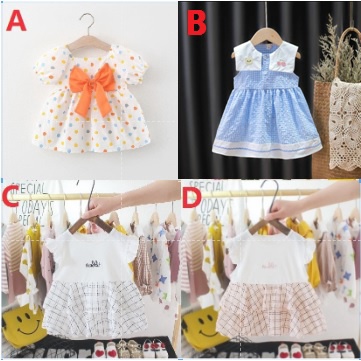 1thn-3thn DRESS IMPORT/DRESS ANAK PEREMPUAN SKU0019