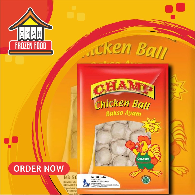 

Champ Chicken Ball Bakso Ayam 500gr (NON COD DILUAR KARISIDENAN SOLO)