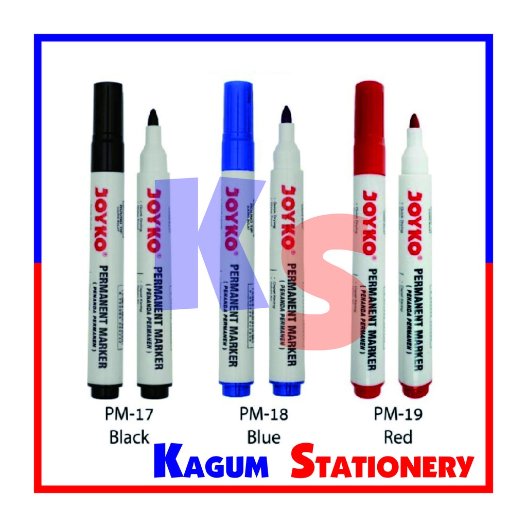 

SPIDOL PERMANENT HITAM JOYKO PM-17