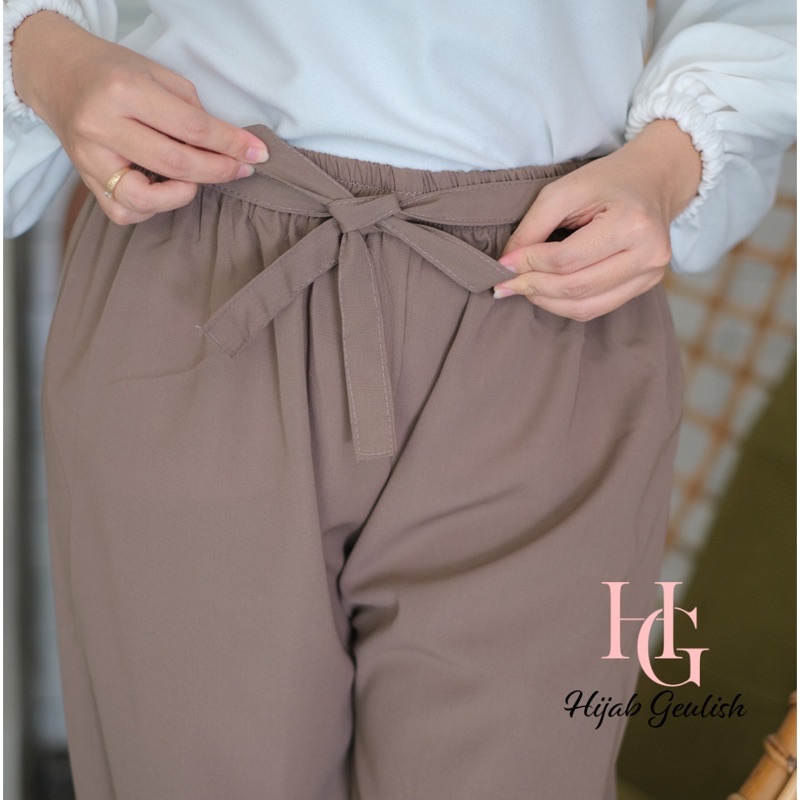 YURA PANTS JOGGER / KULOT JOGGER RIBON PANTS / CELANA PANJANG JOGGER / JOGGER WANITA / KULOT JOGGER