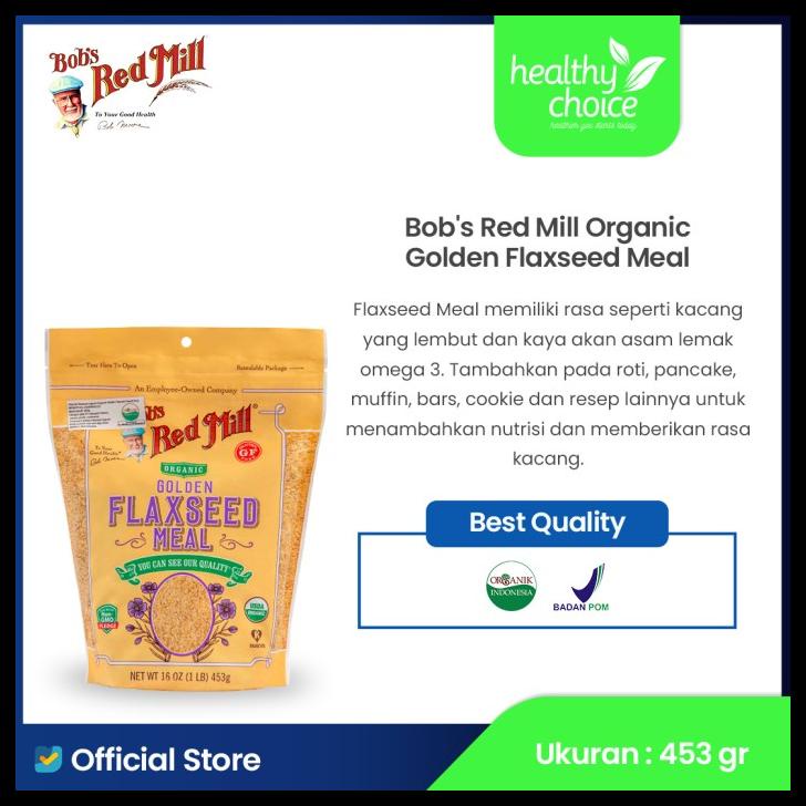 

DISKON TERBATAS !!! BOB'S RED MILL ORGANIC GOLDEN FLAXSEED MEAL 453 GR TERLARIS