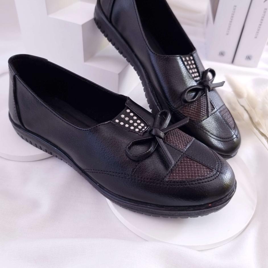 Oke Price.. Sepatu Flatshoes Pantofel Loafer Casual Wanita Perempuan Cewek Kerja Kantor Formal Loafe