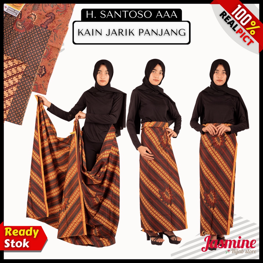 Kain batik meteran katun solo murah premium tulis jarik melahirkan batik katun halus SANTOSO AAA