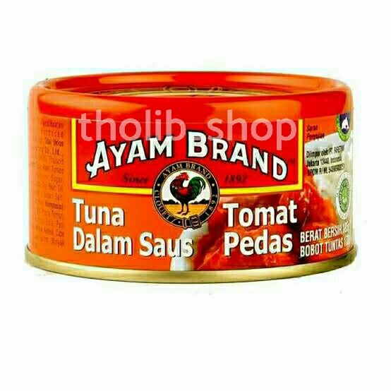 

Ayam brand tuna dalam saus tomat pedas 150gr can