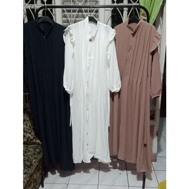 gamis polos cringkle milano