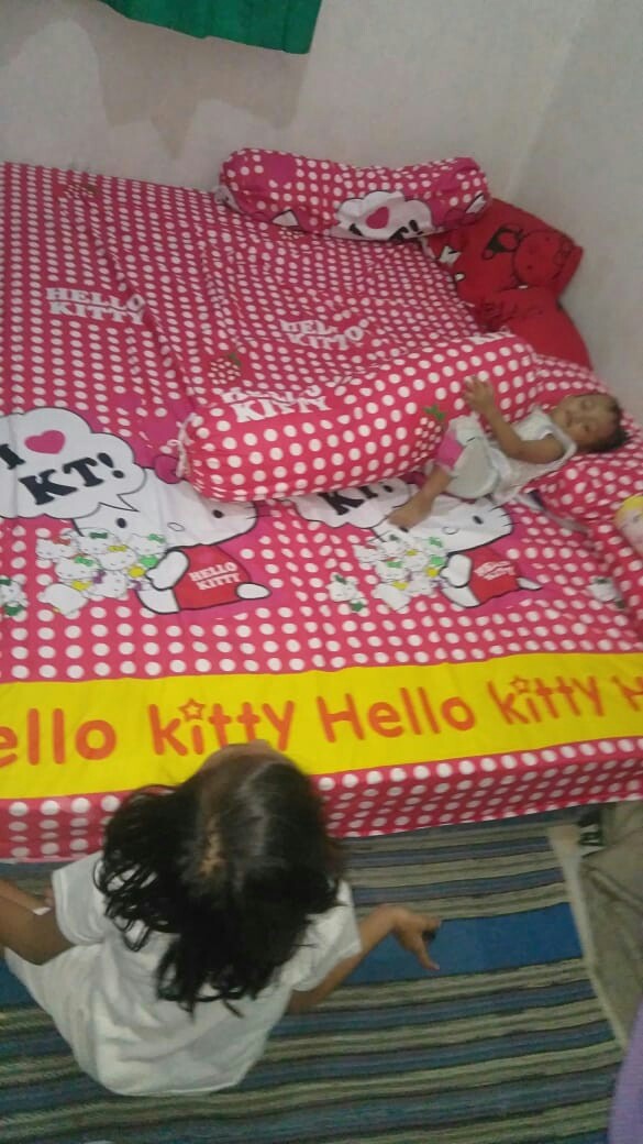 Sprei Karakter Kartun Anak Hellokitty Hk Hello Kitty 120x200 160x200 180x200 Single Queen King Size