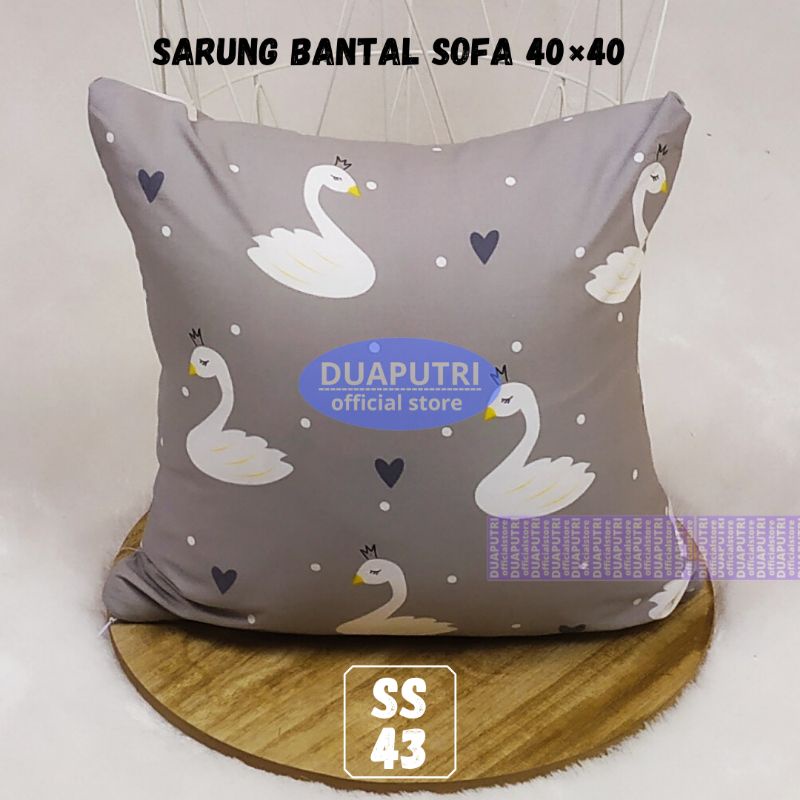 Sarung bantal sofa 40×40 motif bedcover