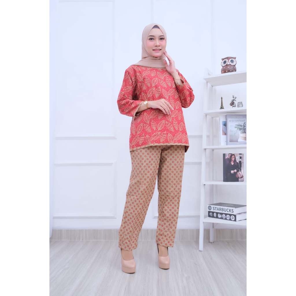 SETELAN SET KULOT BATIK WANITA KEKINIAN