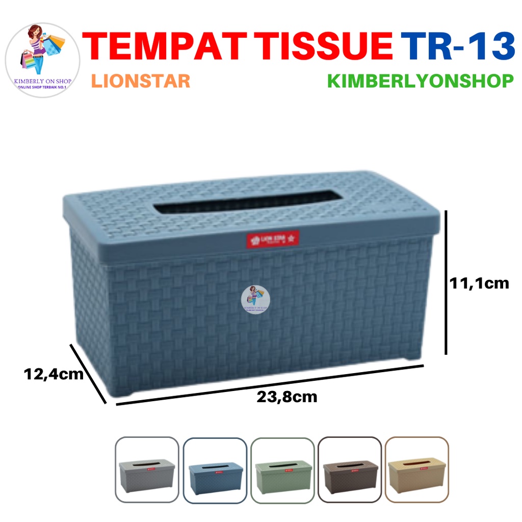 Tempat Tissue Kotak Tisu Plastik Rato Large TR 13 Lion Star