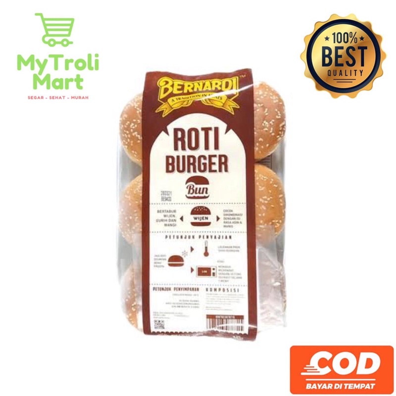 

Roti Burger Bernardi/Vitalia - per pack (isi 6)