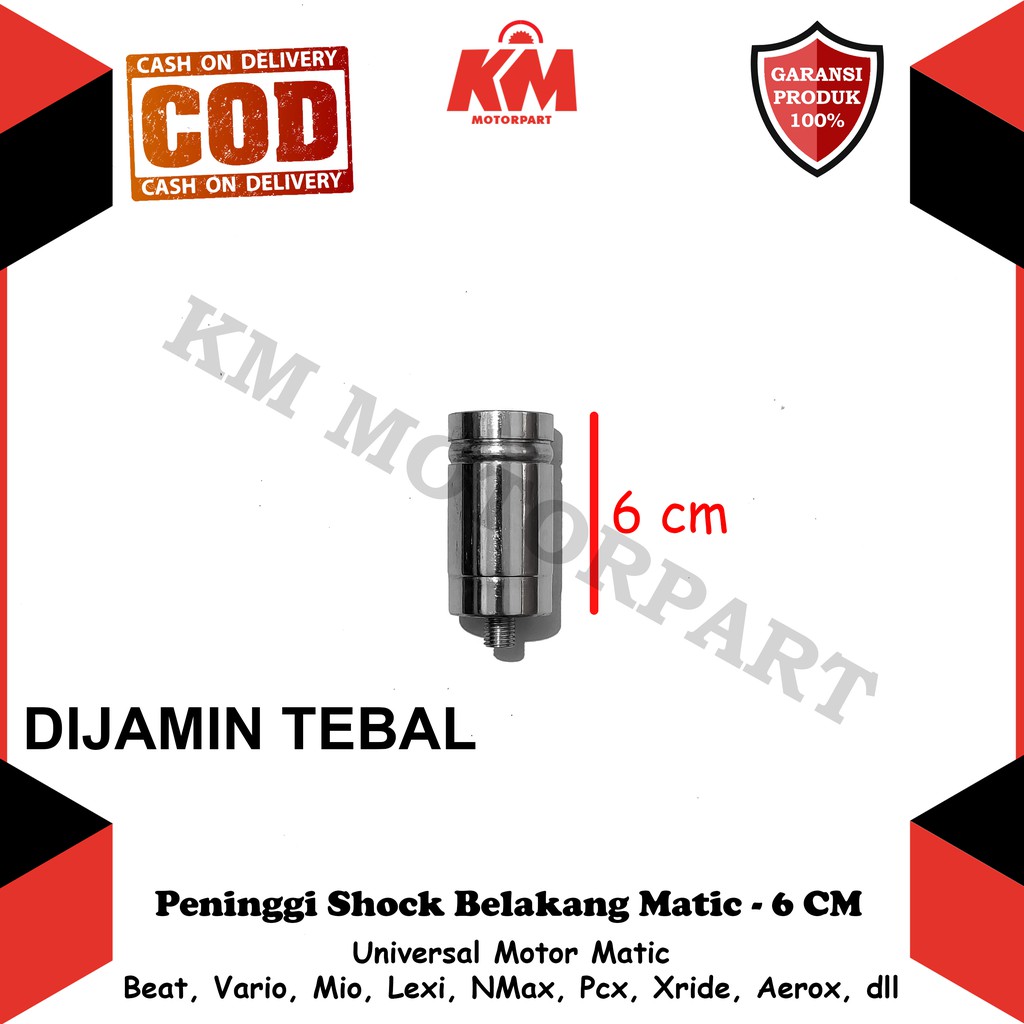 Peninggi Shock Belakang Matic Beat Vario Mio Xride Pcx NMax Aerox Lexi Scoopy dll