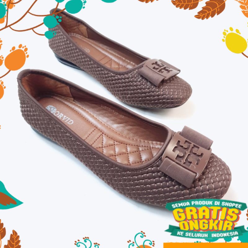 sepatu sendal pink salem grey ungu hijau muda tua dark light / Norvid Flat Shoes Size Jumbo & Normal