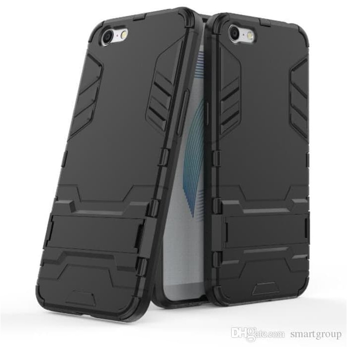 OPPO A71 Robot Transformer Stand Case Armor Casing Cover Ironman