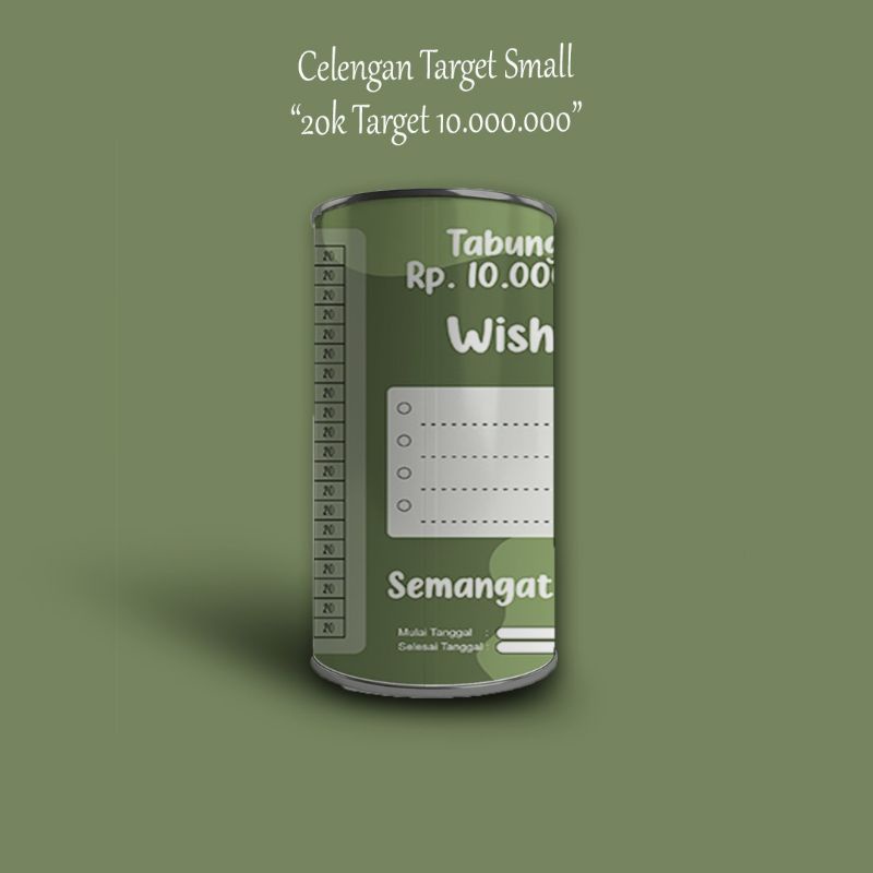 CELENGAN TABUNGAN CELENGAN TARGET (20RB TARGET 10JT) ATM MURAH BUKA TUTUP ANAK KALENG VIRAL KUNCI UN
