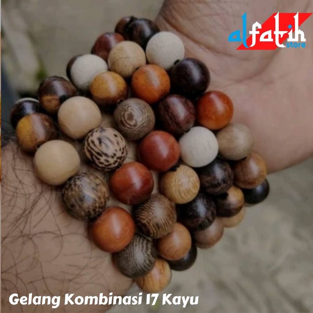 Gelang kombinasi 17  kayu 12mm gelang kombinasi warna gelang kombinasi pria