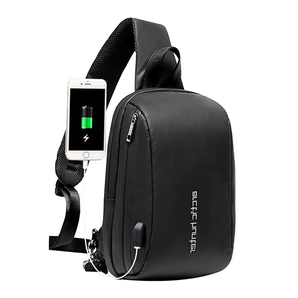 AKN88 - ARCTIC HUNTER XB00081 - Crossbody Sling Bag USB Port - Tas Selempang