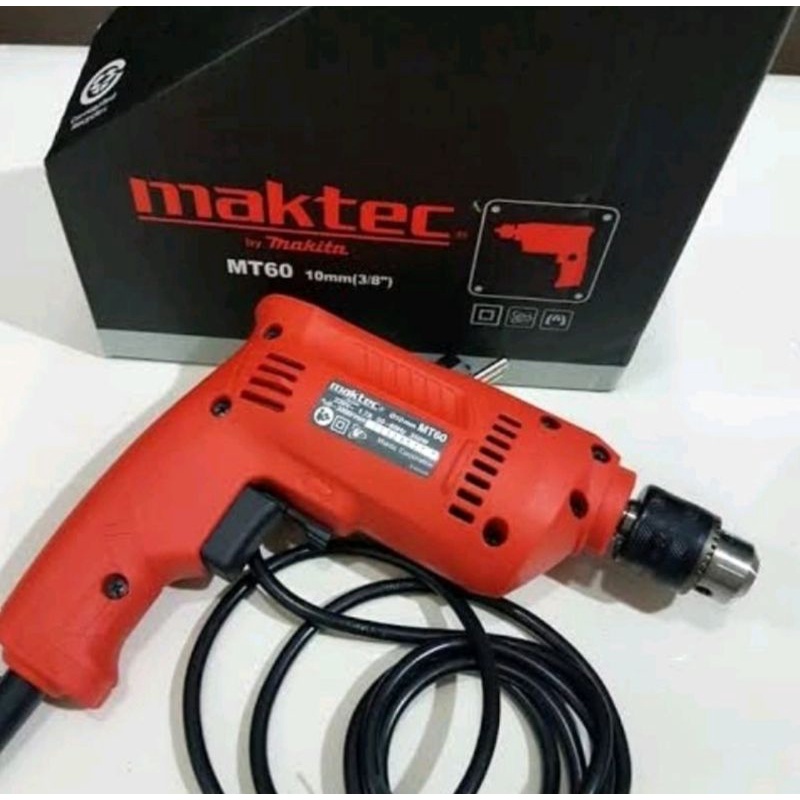 Mesin Bor 10mm Maktec MT60 Bor listrik 10mm Mesin bor tangan Maktec MT 60