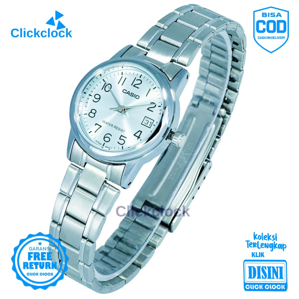 Jam Tangan Analog Wanita Formal Stainless bestquality Casio LTP-V002D-1BUDF Fashion Murah