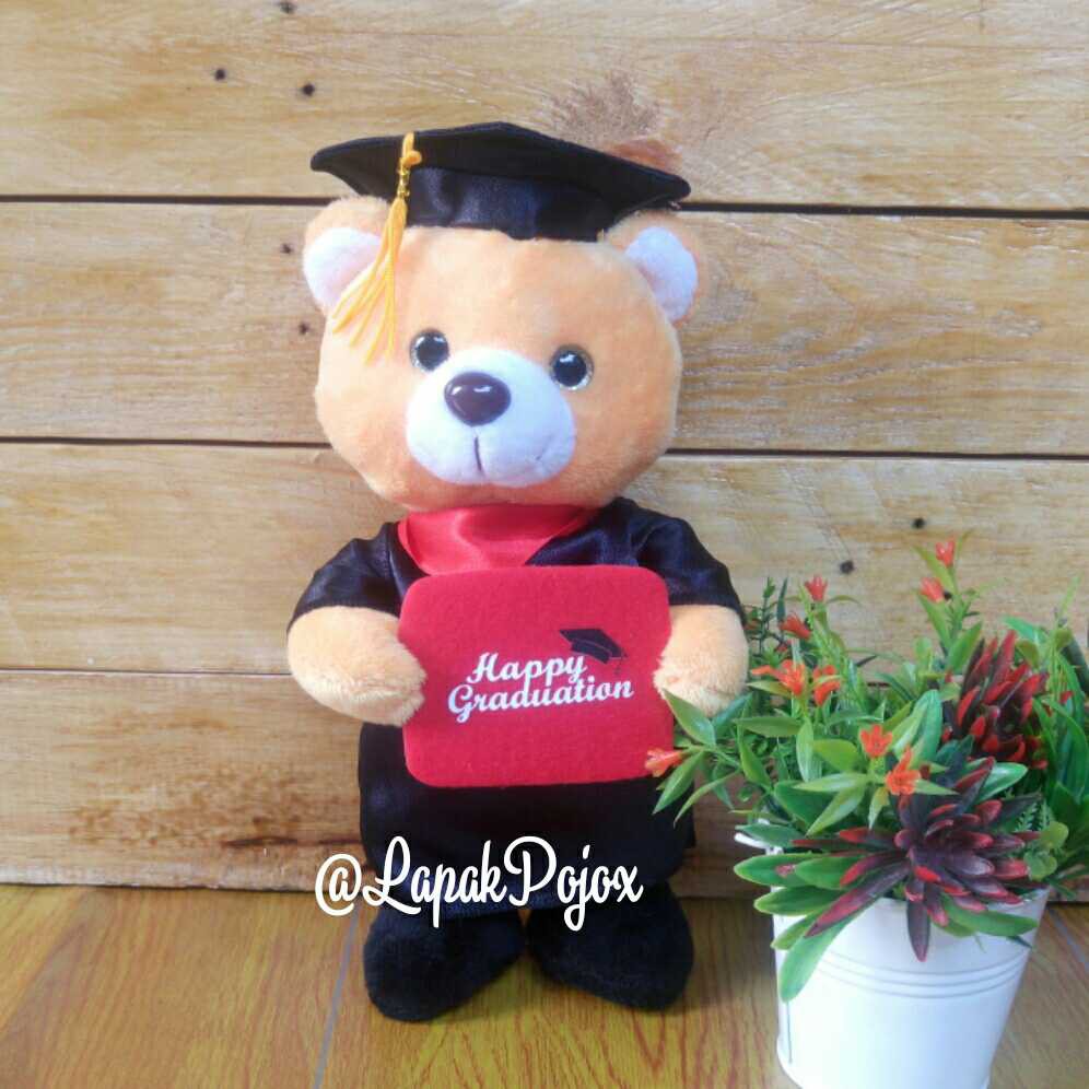 Boneka Wisuda Bear dan Panda Berdiri